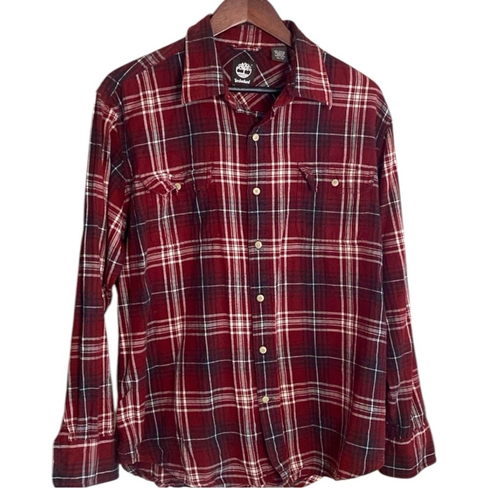 Timberland Flannel Button Down Long Sleeve Shirt- size XL-